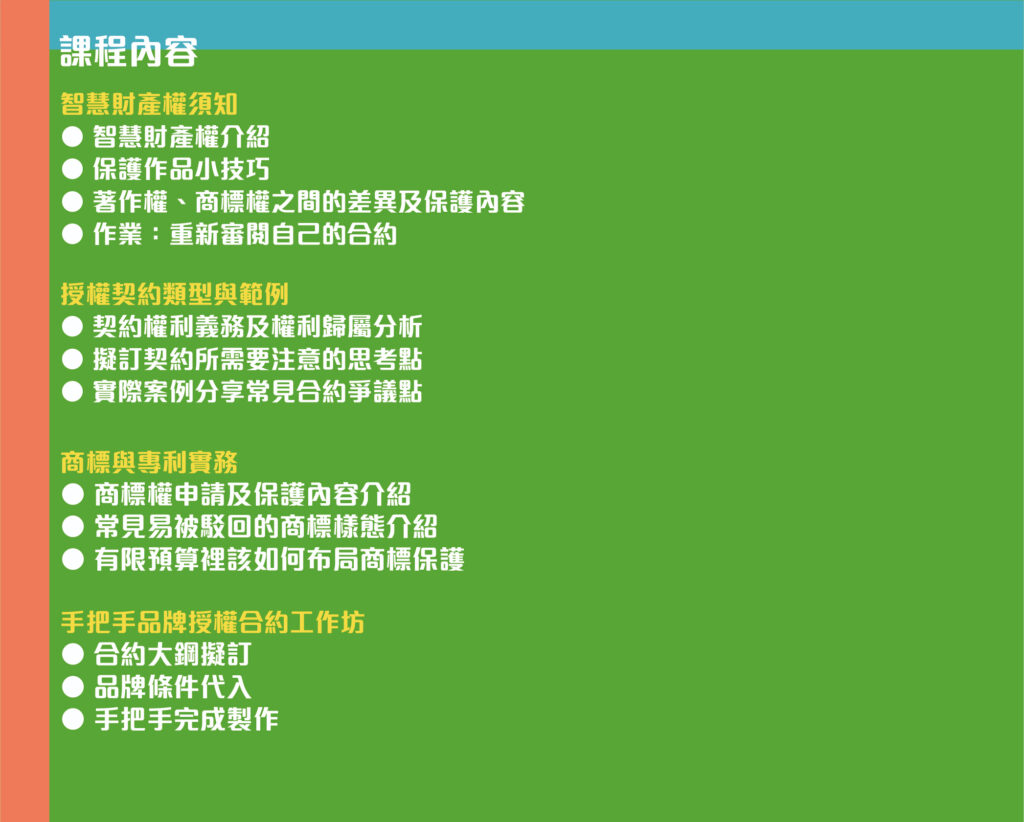 法律類- IPCP | 圖像IP授權培訓計畫